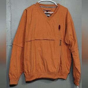 Waterproof Golf Jacket Men's Size (L) Orange